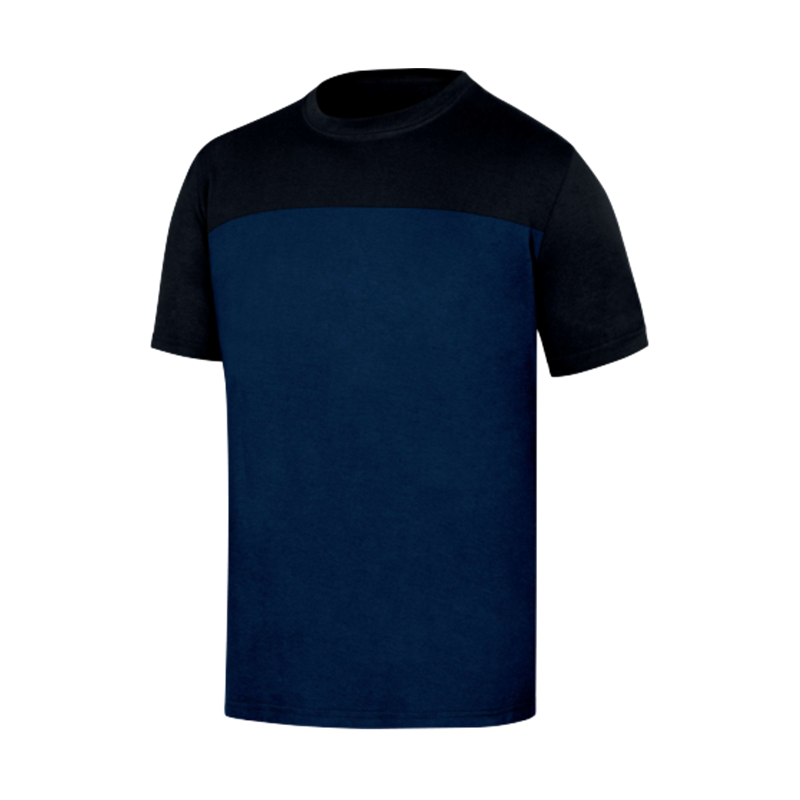 CAMISETA BICOLOR GENOA2 AZUL-NEGRA T- M  