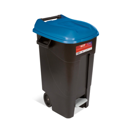 CONTENEDOR 120 LTS C/PEDAL AZUL 423024 