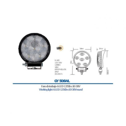 FARO TRABAJO GOODYEAR GY 506WL 6 LED 1350 10-30V 