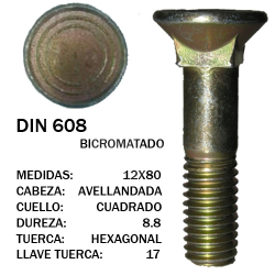 TORNILLO ARADO CASAMAYOR 88  12x80 