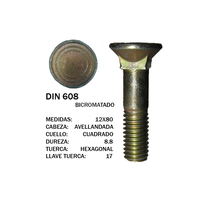 TORNILLO ARADO CASAMAYOR 88  12x80 