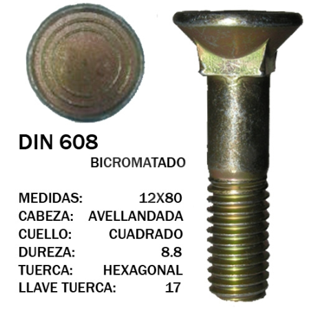 TORNILLO ARADO CASAMAYOR 88  12x80 