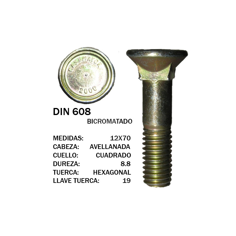 TORNILLO ARADO CASAMAYOR 88  12x70 