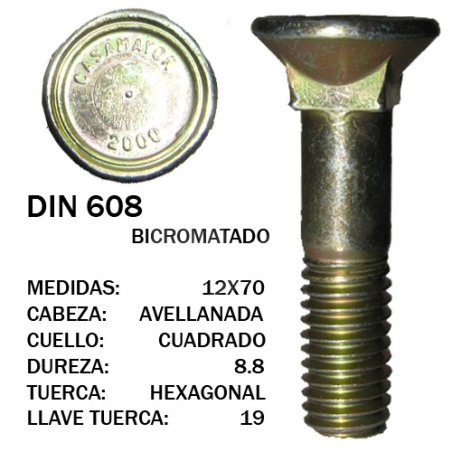 TORNILLO ARADO CASAMAYOR 88  12x70 