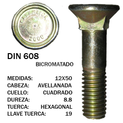 TORNILLO ARADO CASAMAYOR 88  12x50 