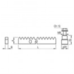 CREMALLERA 30X12 1MT 80-326 