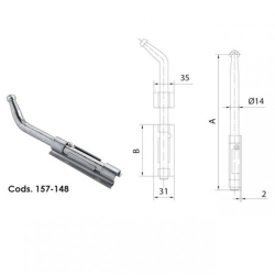 CERROJO SOLAPA L-600 148 