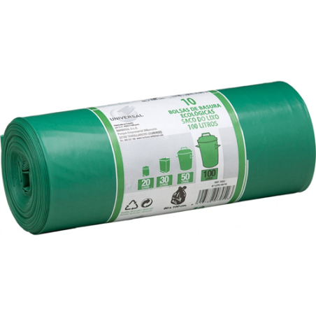 BOLSA BASURA VERDE10und100 LT 80x100  7052  