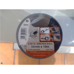 CINTA AMERICANA 10MTS 50mm 5521/5525 GRIS NEGRA 