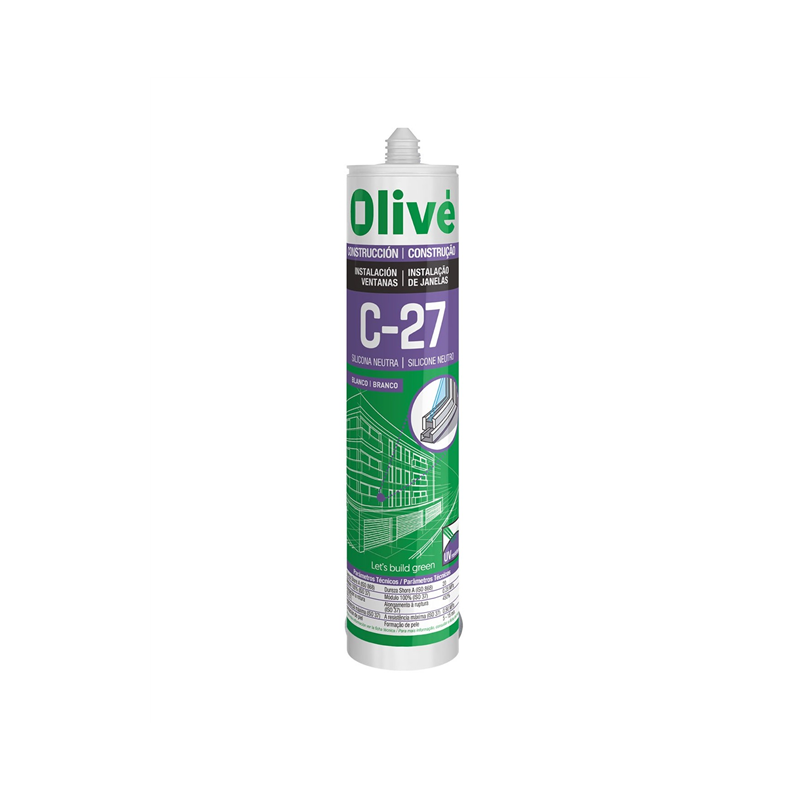 SILICONA OLIVE NEUTRA C-27 300ml TRANSPARENTEH40 