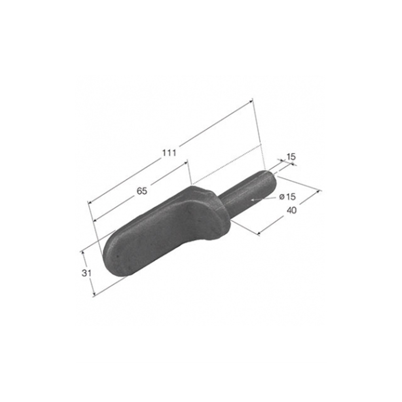 MACHO BISAGRA M- 8 G SENCILLO GRANDE  1108 