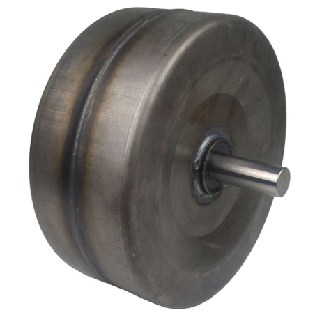 RUEDA CHAPA C/Z EJE/ROD400x150 