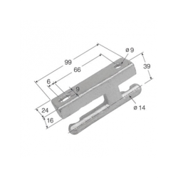 MACHO BISAGRA TIR-7  CINCADO  1501 