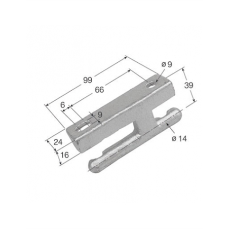 MACHO BISAGRA TIR-7  CINCADO  1501 