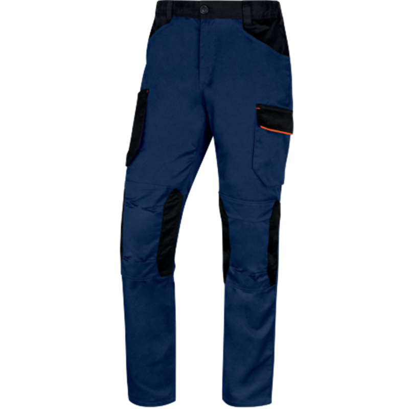 PANTALON M2PA3-STRETCH AZUL-NARANJA T-L 