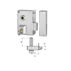 CERRADURAS CVL  156-BR/1/70 DER 