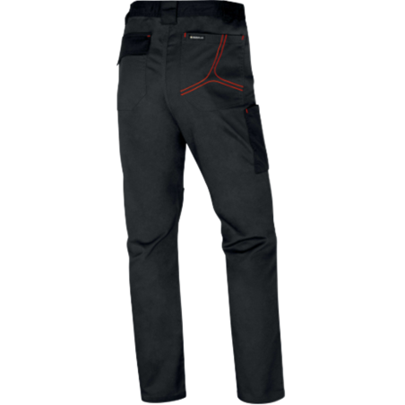 PANTALON M2PA3-STRETCH GRIS OSCURO-ROJO T-M 