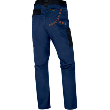 PANTALON M2PA3-STRETCH AZUL-NARANJA T-L 