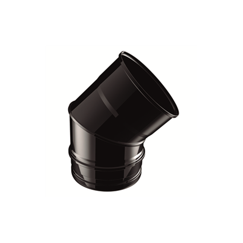 CODO INOX SIMPLE RIZ45 NR45-08 NEGRO 