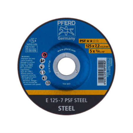 DISCOS CABALLITO 125x7x22 DESBAS 