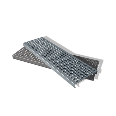 PELDAÑO PERFORADO 1200x250x2mm GALVA 
