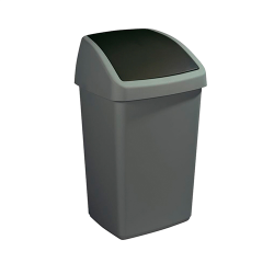 CUBO MULTIUSOS 50 LTS GRIS C/TAPA BASC RF-6756  