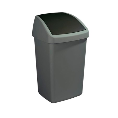 CUBO MULTIUSOS 50 LTS GRIS C/TAPA BASC RF-6756  