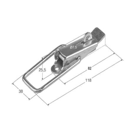 CIERRE CHAPA CH-15 LARGO CANDADO  0531 