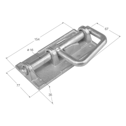 CERROJO CR-4 ATORNILLAR CINCADO  1305 