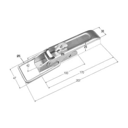 CIERRE CHAPA CH-34 C/SEGURO  0525 