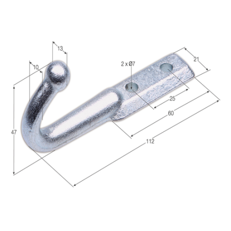 GANCHO ATORNILLAR PEQUEÑO G- 5  2016 