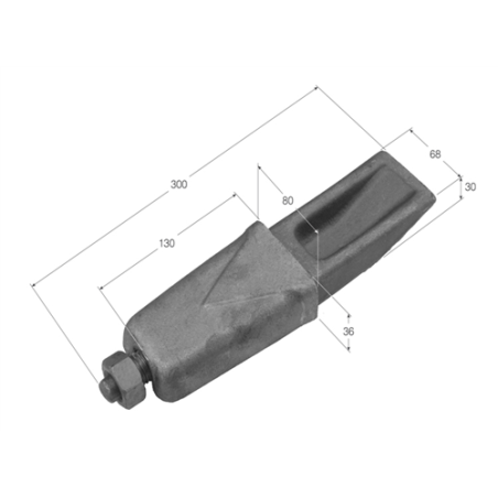 CUÑAS FORJADAS  80x30 C/ABR C/T  2311 
