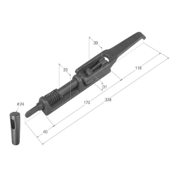 CIERRE DE MUELLE INVERTIDO P/PLANA T-10  0132 