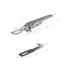 CIERRE ANILLA CH-33 INOX REGVARI C/UÑA  0506 
