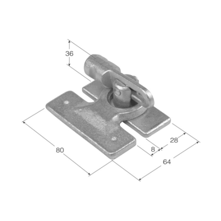 CIERRE ALEMAN PEQUEÑO T-6/S S/CINCAR  0121 