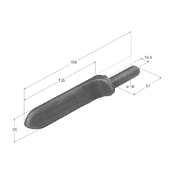 MACHO BISAGRA M- 2 GRANDE NORMAL  1102 