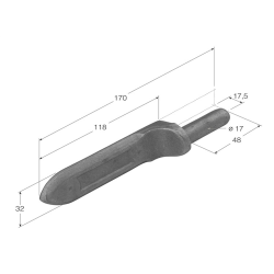 MACHO BISAGRA M- 3 MEDIANOS  1103 