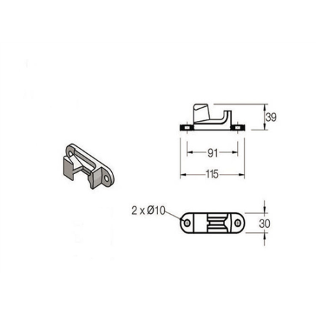 PIEZA CIERRE FALLEBA CF-27   0832 
