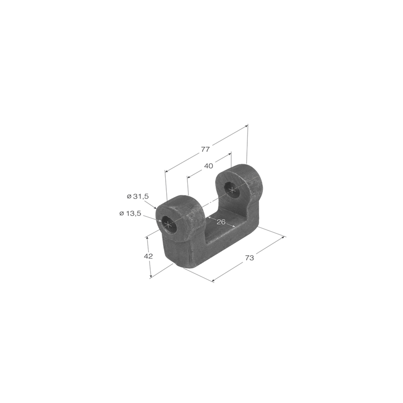 SOPORTE HEMBRA ACODADA SHB  1433 