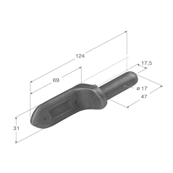 MACHO BISAGRA M- 4 PEQUEÑO  1104 
