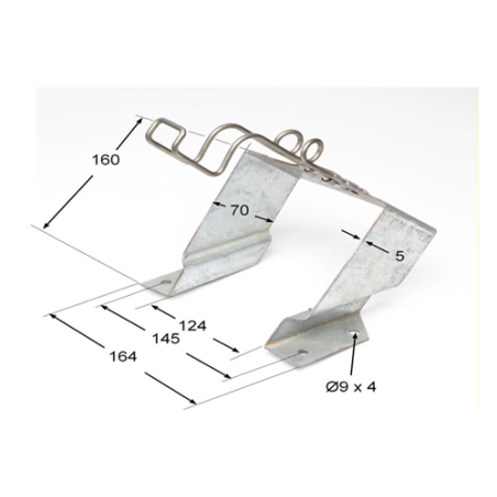 SOPORTE CALZO GAVANIZADO 310mm  2861 