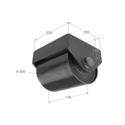 RUEDA DE CONTENEDOR D-200  1461 