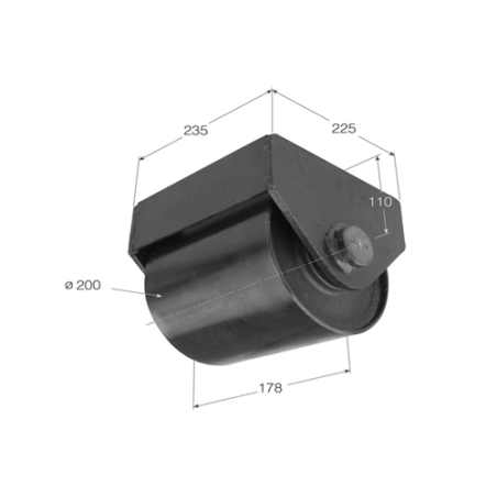 RUEDA DE CONTENEDOR D-200  1461 