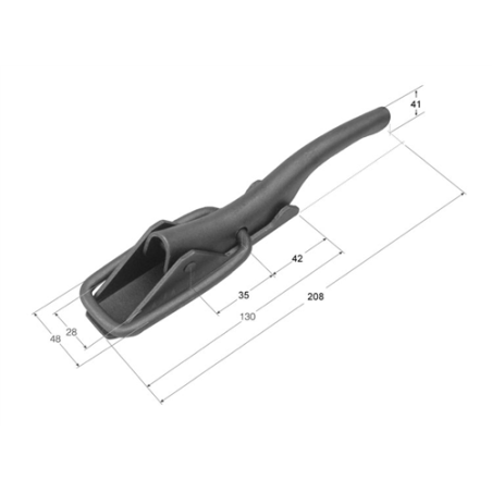 CIERRE CH- 3 CHAPA MEDIANO C/UÑA UH-3  0561 