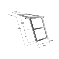 ESCALERA ESCAMOTEABLE 2 PELD ESC-2 