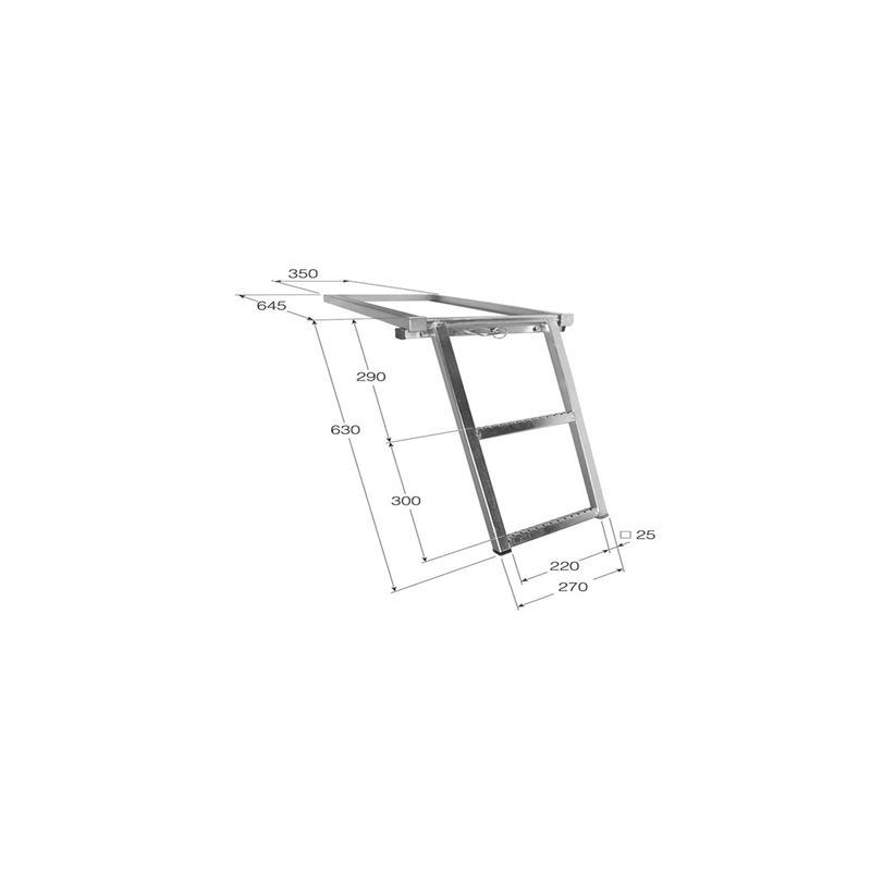 ESCALERA ESCAMOTEABLE 2 PELD ESC-2 