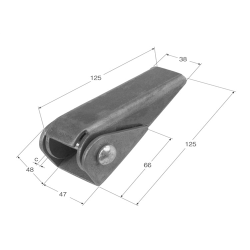 BISAGRA CHAPA 140x4 BS- 5  1605 