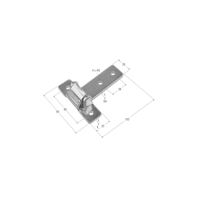 BISAGRA RECTANGULAR BS-22 DESM  1615 