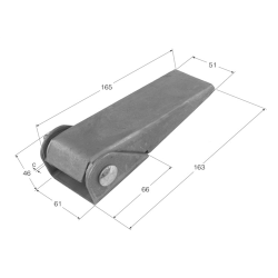BISAGRA CHAPA 165x4  BS-2  1607 