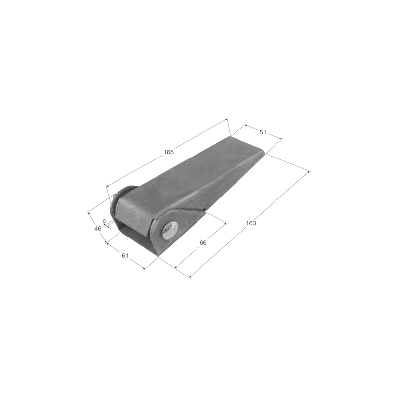 BISAGRA CHAPA 165x4  BS-2  1607 